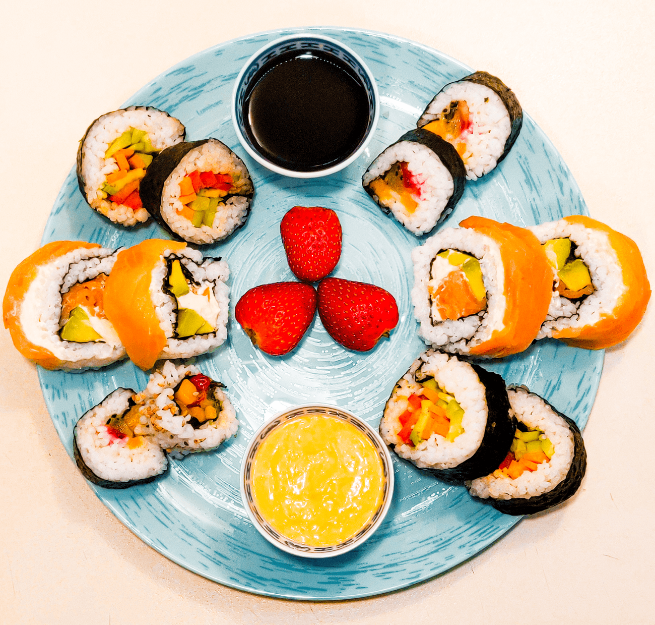 3 tipuri de sushi
